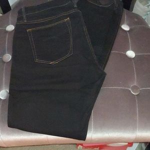 Black Gap denim stirrup leggin